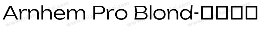 Arnhem Pro Blond字体转换